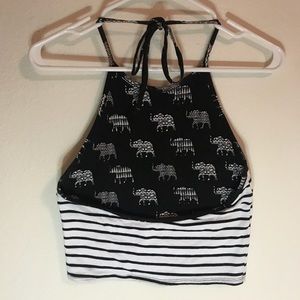 Reversible halter crop!